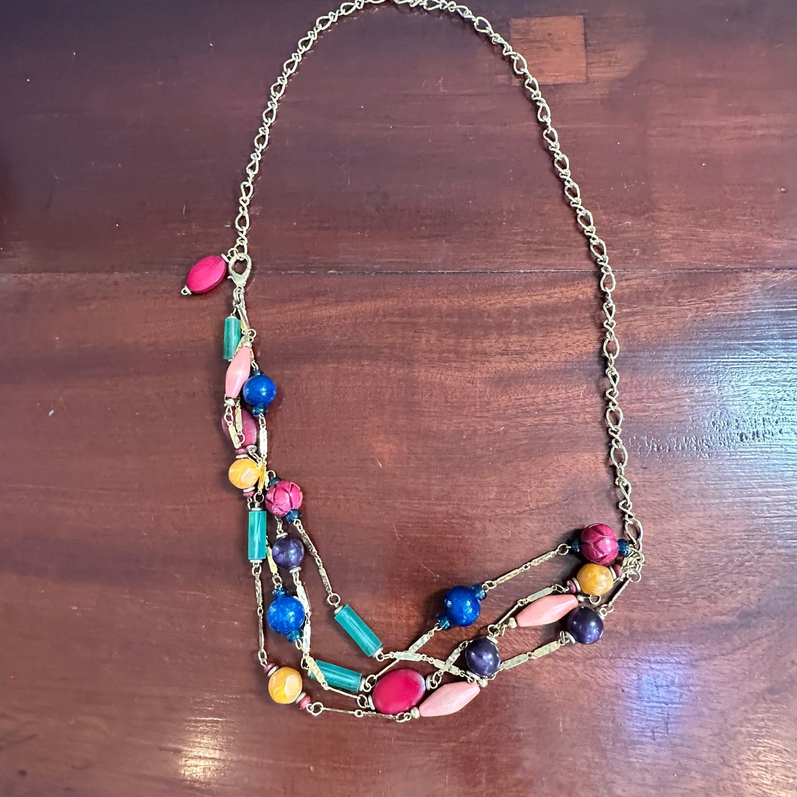 Multi Color Gold tone Waist Belt Chain Layer Accessory 80s 90s Y2k Clubbing