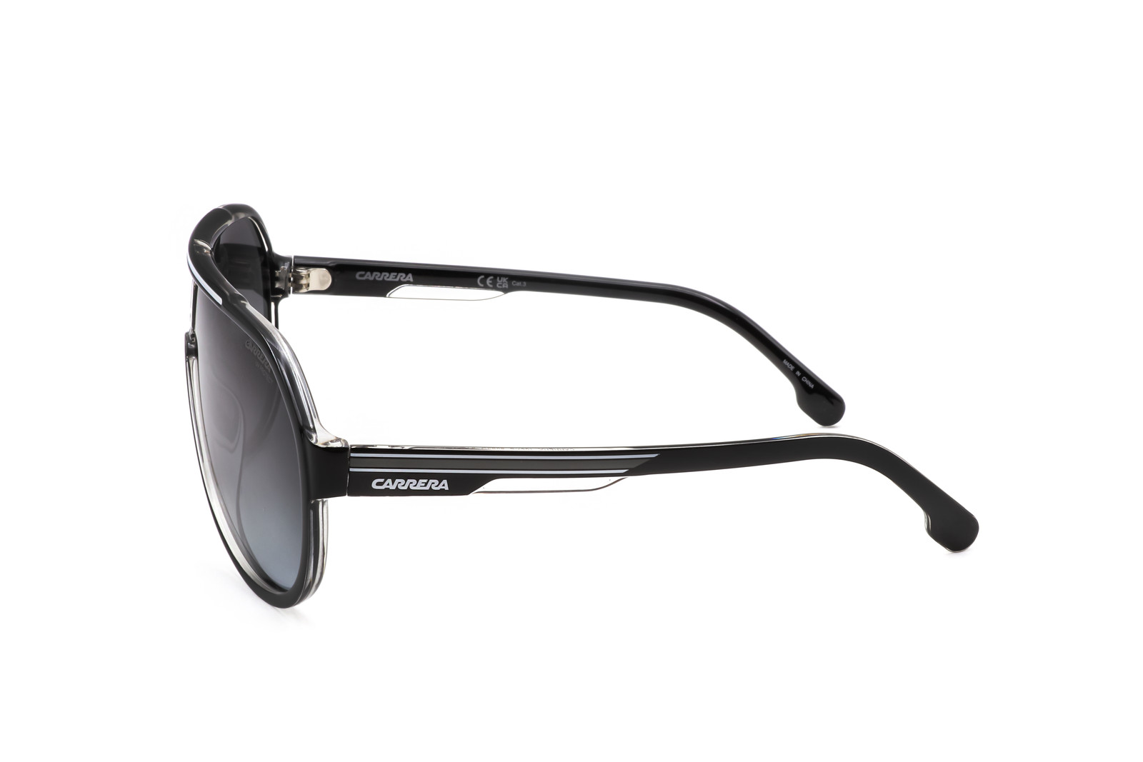 Carrera Men’s 64mm Black Sunglasses CARRERA1057-S-80S-64