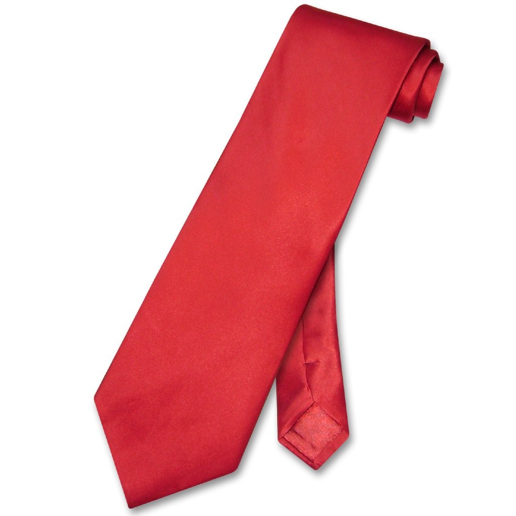 Biagio 100% SILK NeckTie EXTRA LONG Solid ROSE RED Color Mens XL Neck Tie
