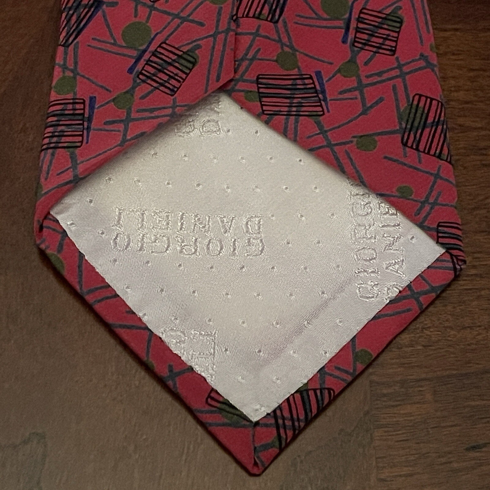 Vintage Giorgio Daniele Hand Made Men’s Neck Tie Made In Italy