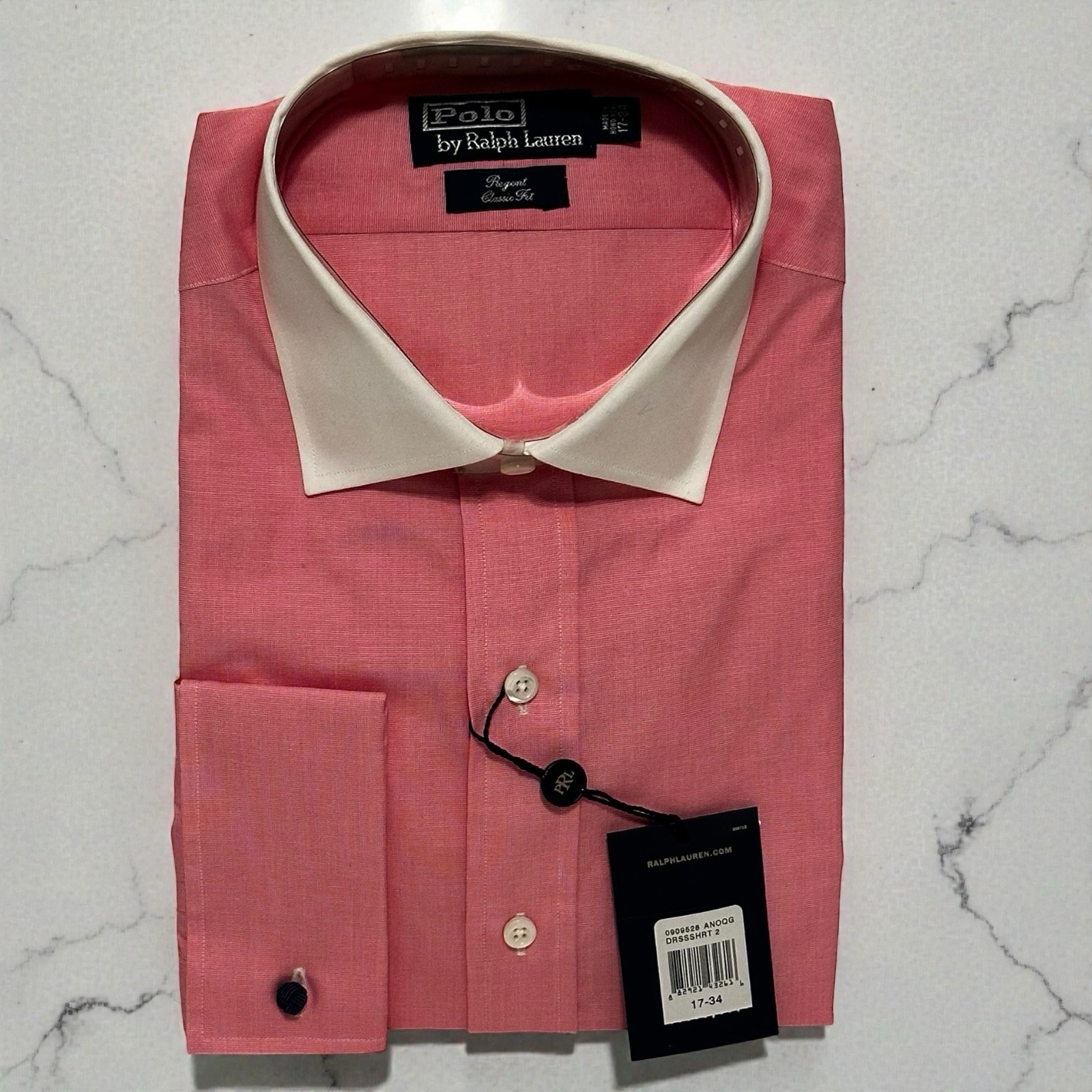 POLO Ralph Lauren Regent Pink White 17 34 NWT Hong Kong