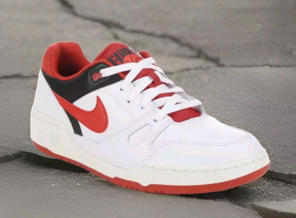 NEW Men’s (CHOOSE SZ) NIKE Full Force Low – RED -WHITE FB1362-102 Basketball 🏀