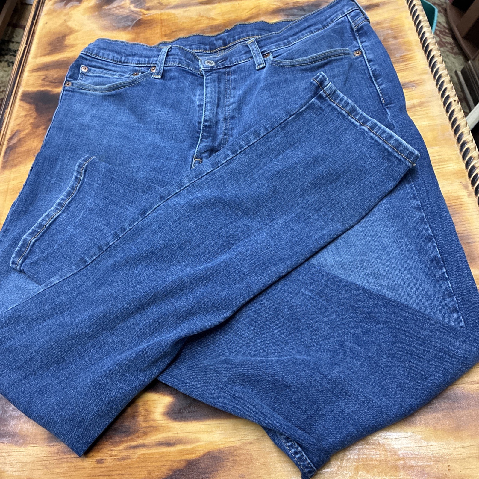 Levi’s 511 Slim Fit Stretch Jeans Mens 36×32 Light Wash Blue Stretch Denim Pants