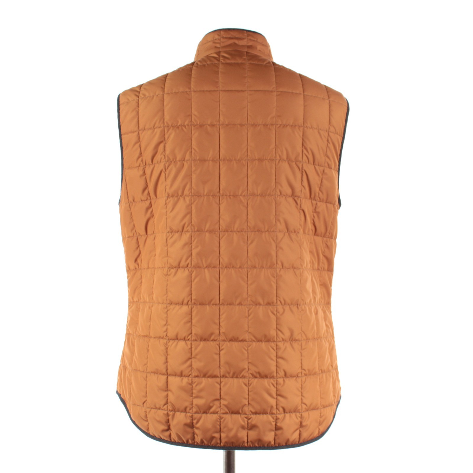 Waterville NWT Polyester Quilted Vest Size 54 (2XL US) Theo In Solid Orange