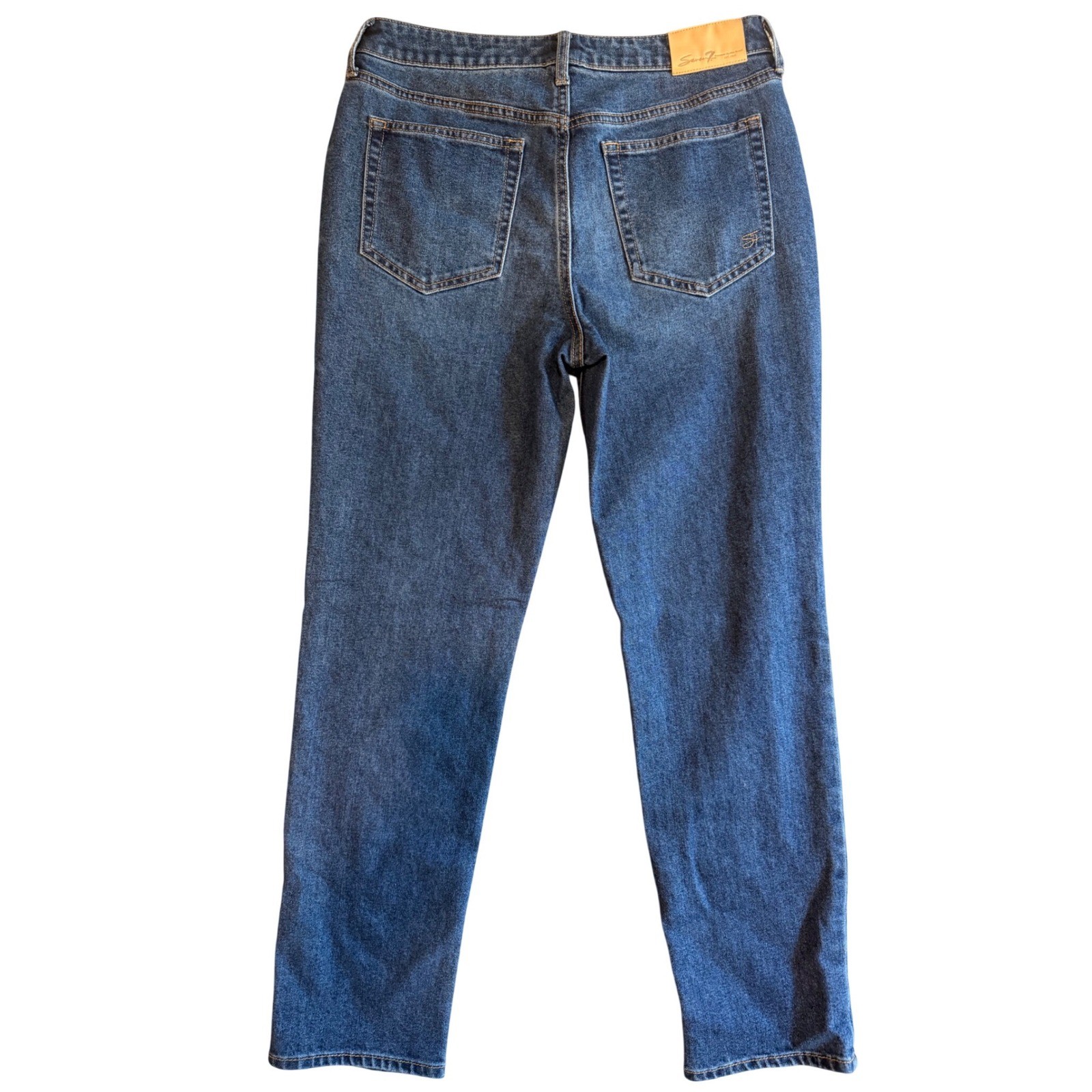 Seven7 Slim Straight Jean Birch Medium Wash Denim High Rise Size 6 MY10158DE