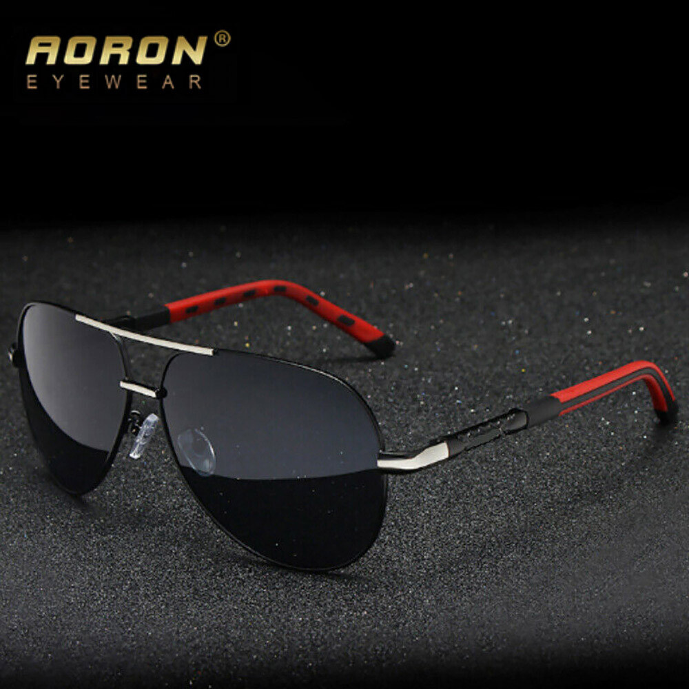 Aluminium Polarized Pilot Sunglasses Mens Driving Fishing Shades Glasses Eyewear