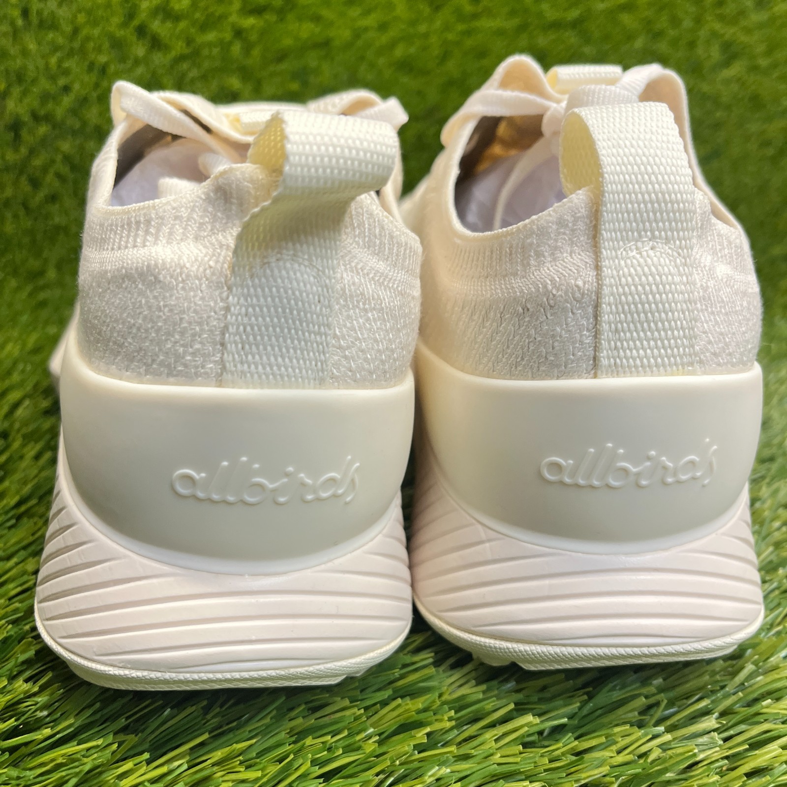 Allbirds Tree Glider Mens Size 8.5 Ivory Athletic Running Knit Shoes Sneakers