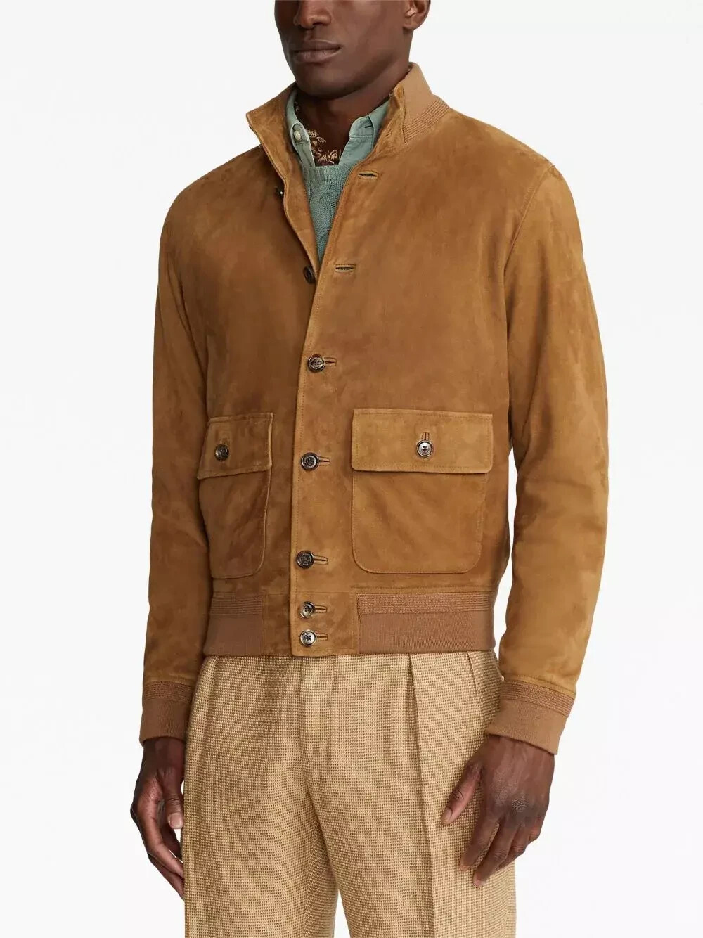 Brown Suede Leather Jacket Men Bomber/Flight All Size XS S M L XL XXL 3XL 4XL