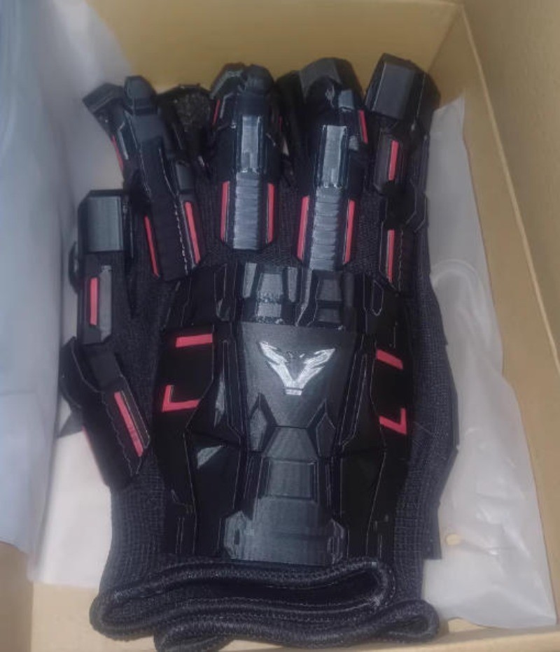 Cyberpunk Mechanical Gloves Tactical Armour Sci-Fi Robot Hand Cosplay Props Gift