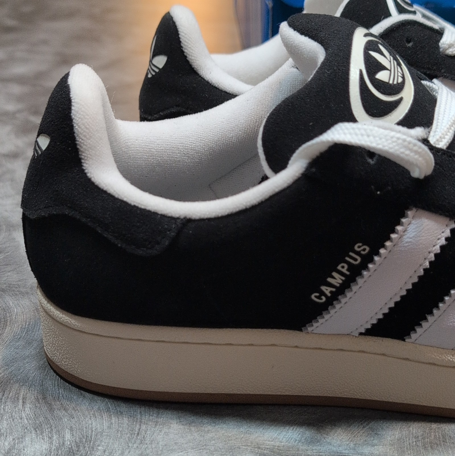 adidas Originals Campus 00s Core Black/Cloud White Low Top Sneakers Men HQ8708