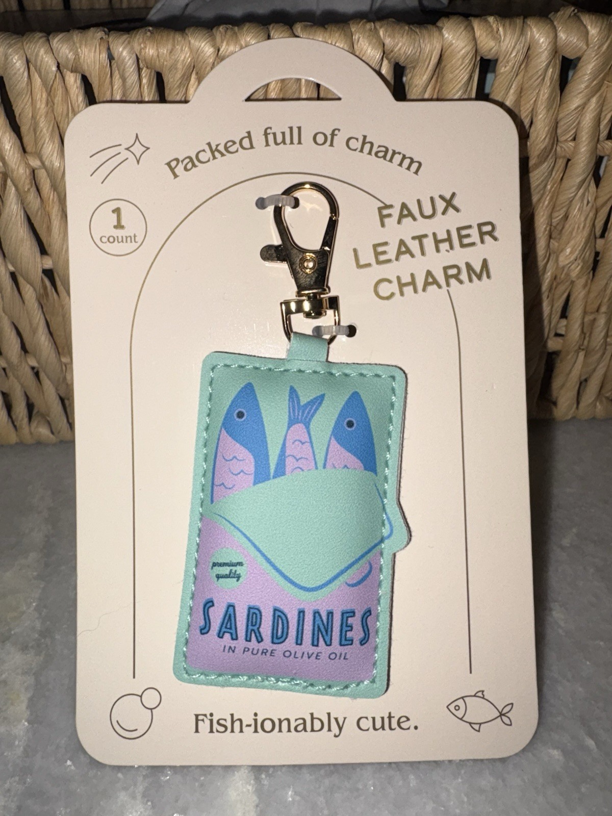 Target Faux Leather Keychain Sardine Tin