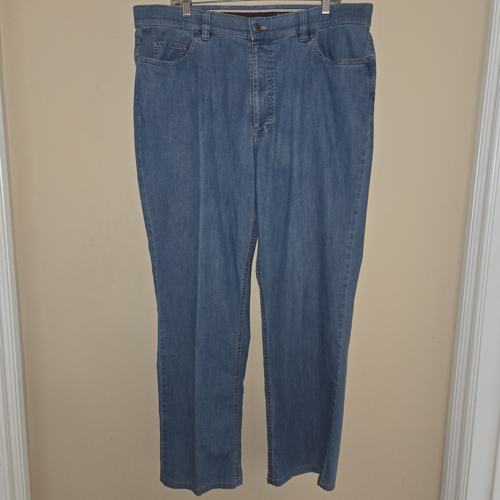 Hiltl Men’s Ultimate Trouser Jean Pants Light Wash German Denim Pants 38×32