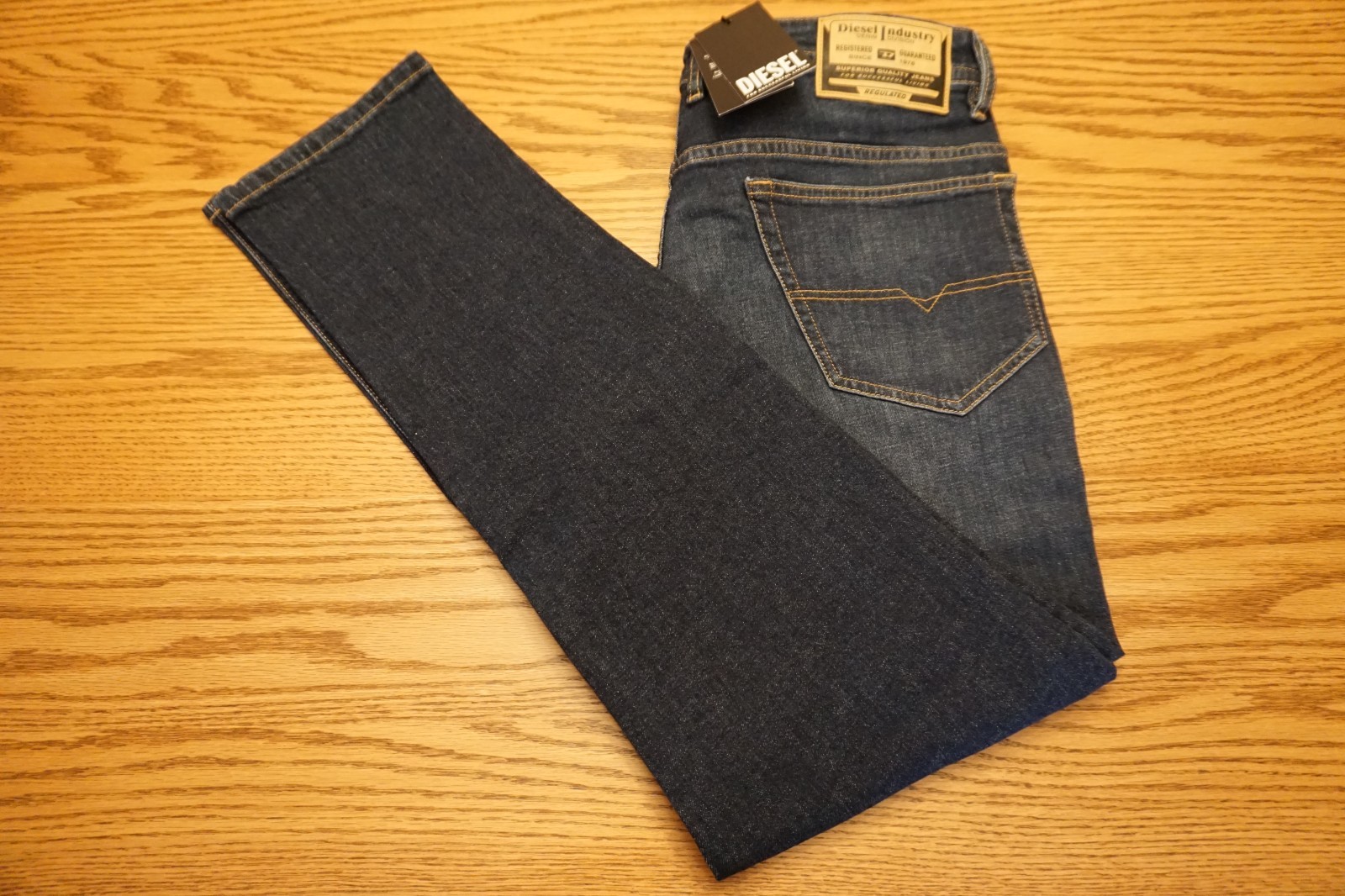 NWT MEN’S DIESEL JEANS Multiple Sizes Thommer Slim – RE065 Blue Denim $195