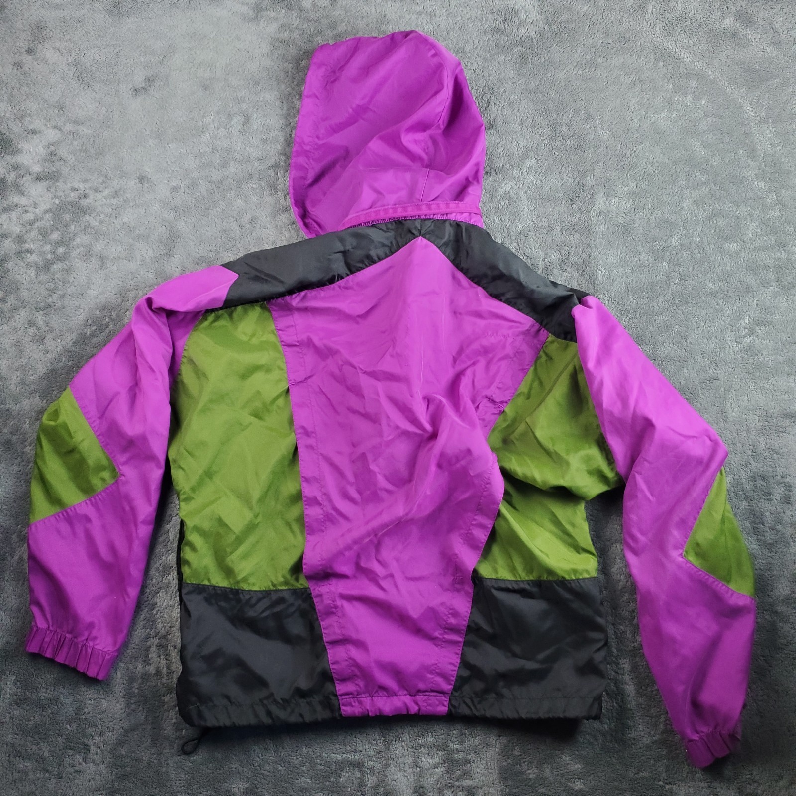 Nike Jacket Mens M Colorful Windbreaker Nylon Full Zip Sports Retro Vintage 80s
