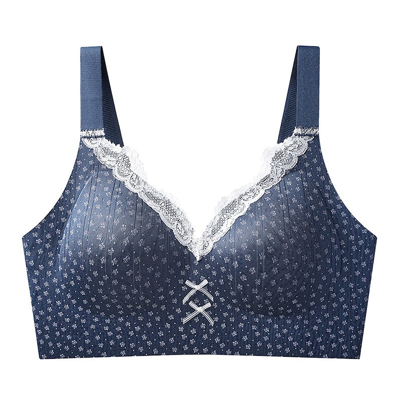 Women Bras 3/4 Cup seamless Wireless Thin push up Plus size Underwear 22091
