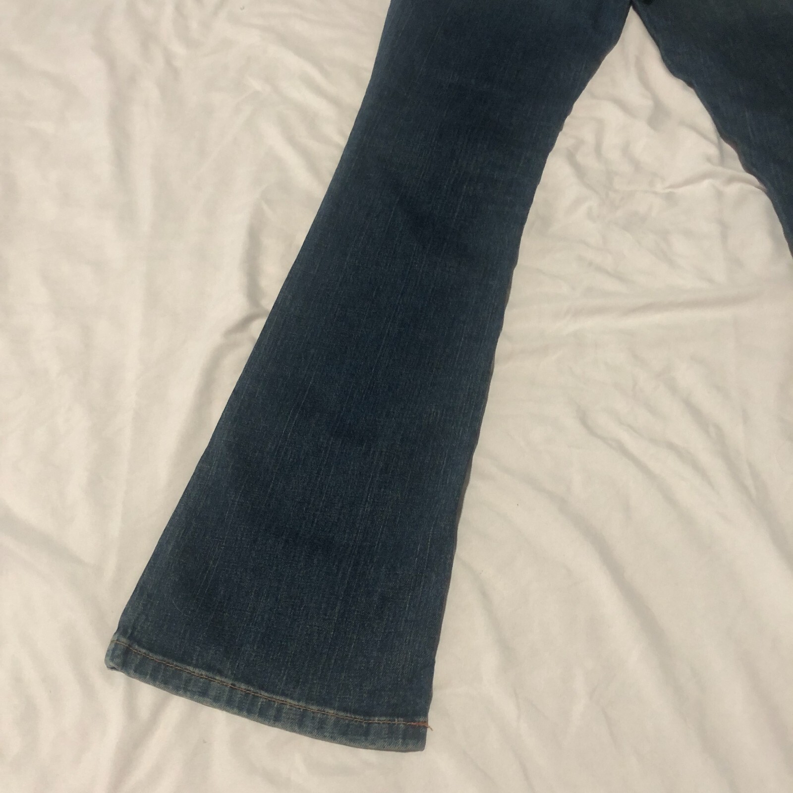 Tommy Hilfiger Stretch Boot Cut Jeans Med/Dark Wash Below Waist Boot Cut Sz 4R