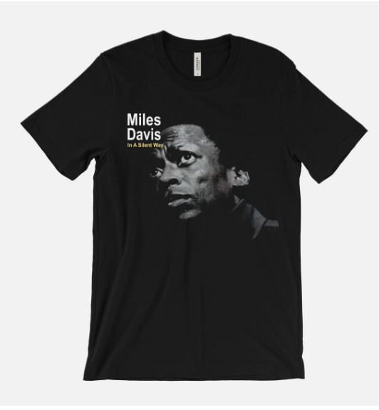 Miles Davis In A Silent Way T-Shirt – Jazz Music – Album Cover Art