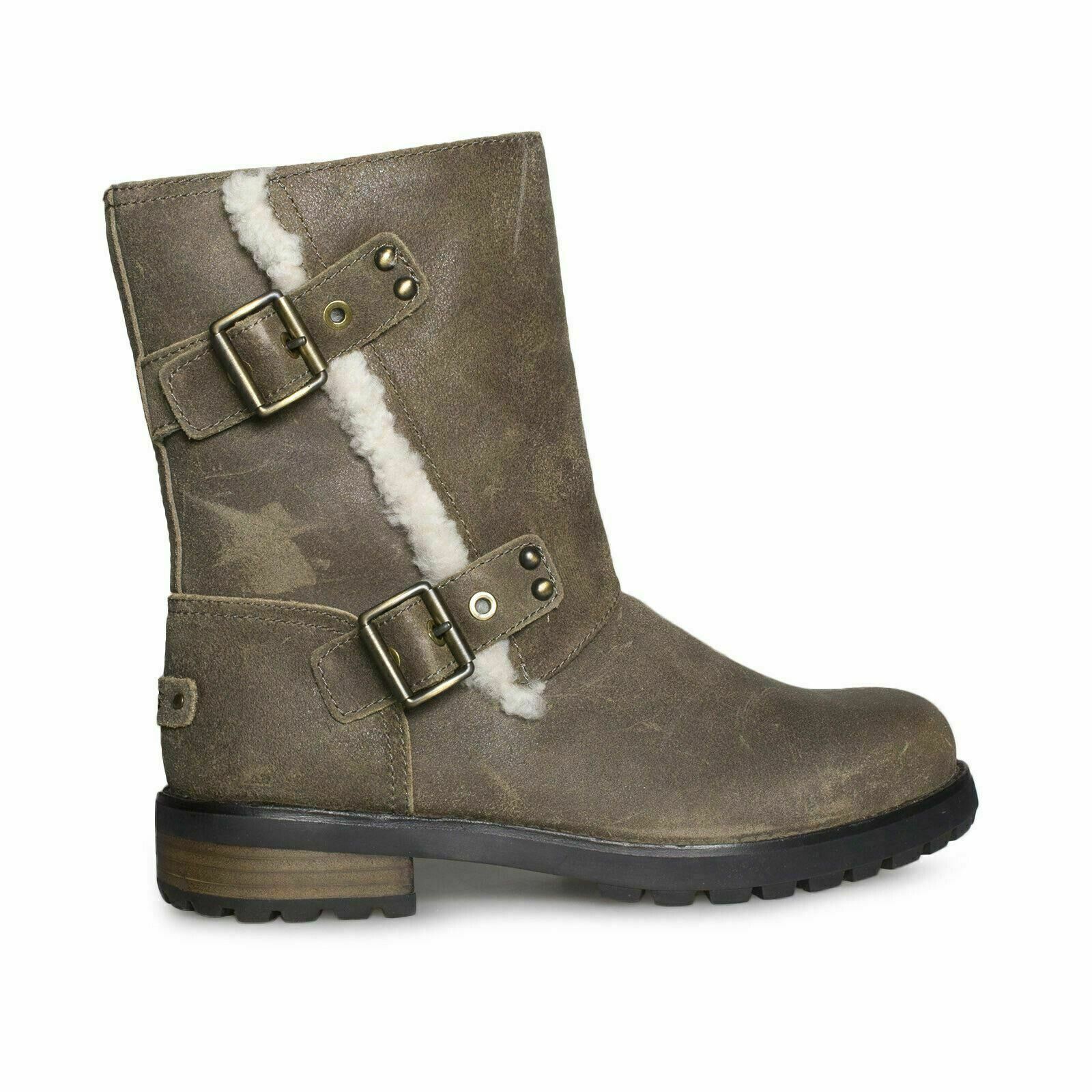 UGG NIELS II DOVE WATER-RESISTANT LEATHER ZIPPER WOMEN’S BOOTS SIZE US 5 NEW