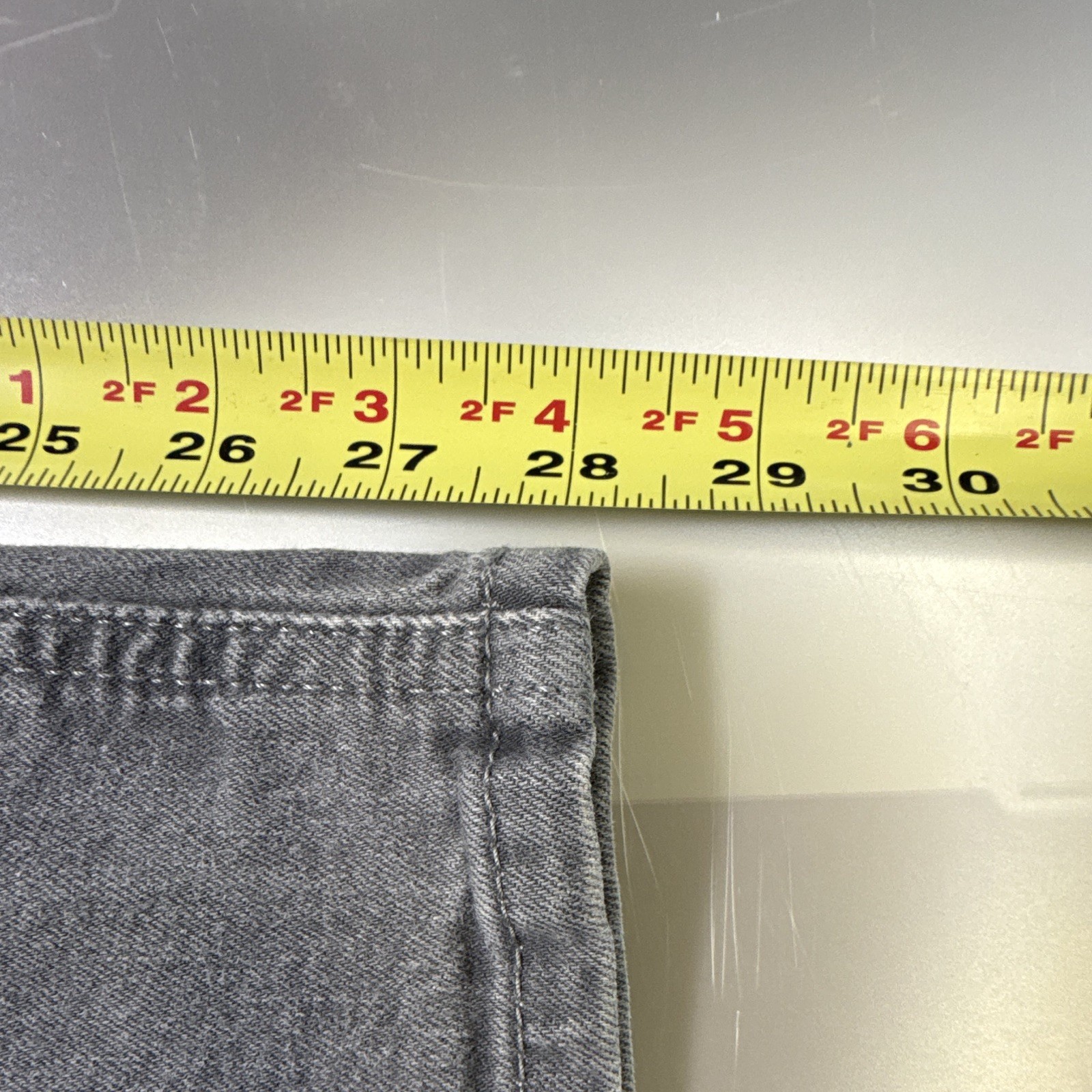 Levi’s Men’s Gray Denim Jeans Athletic Fit Straight Leg Mid Rise Cotton