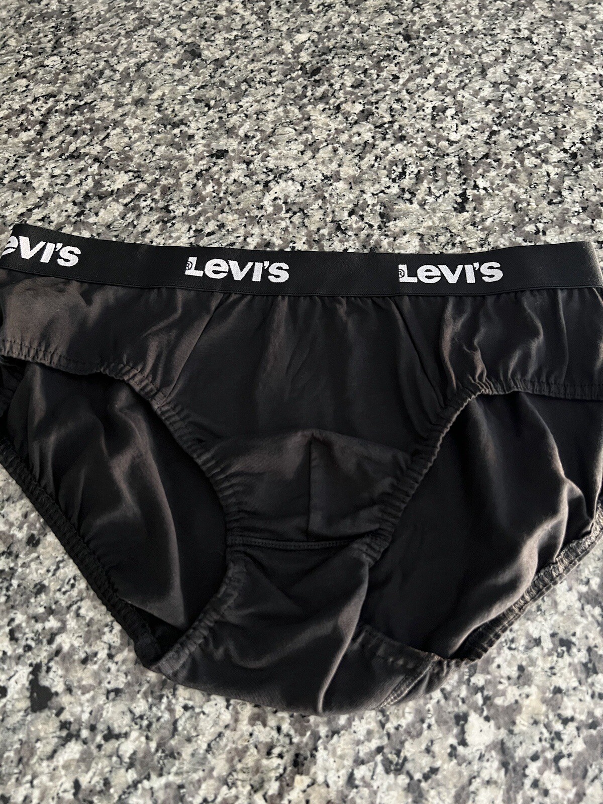 Levi’s Black Briefs Mens Large 100% Cotton Underwear New Low-Rise L Genuine