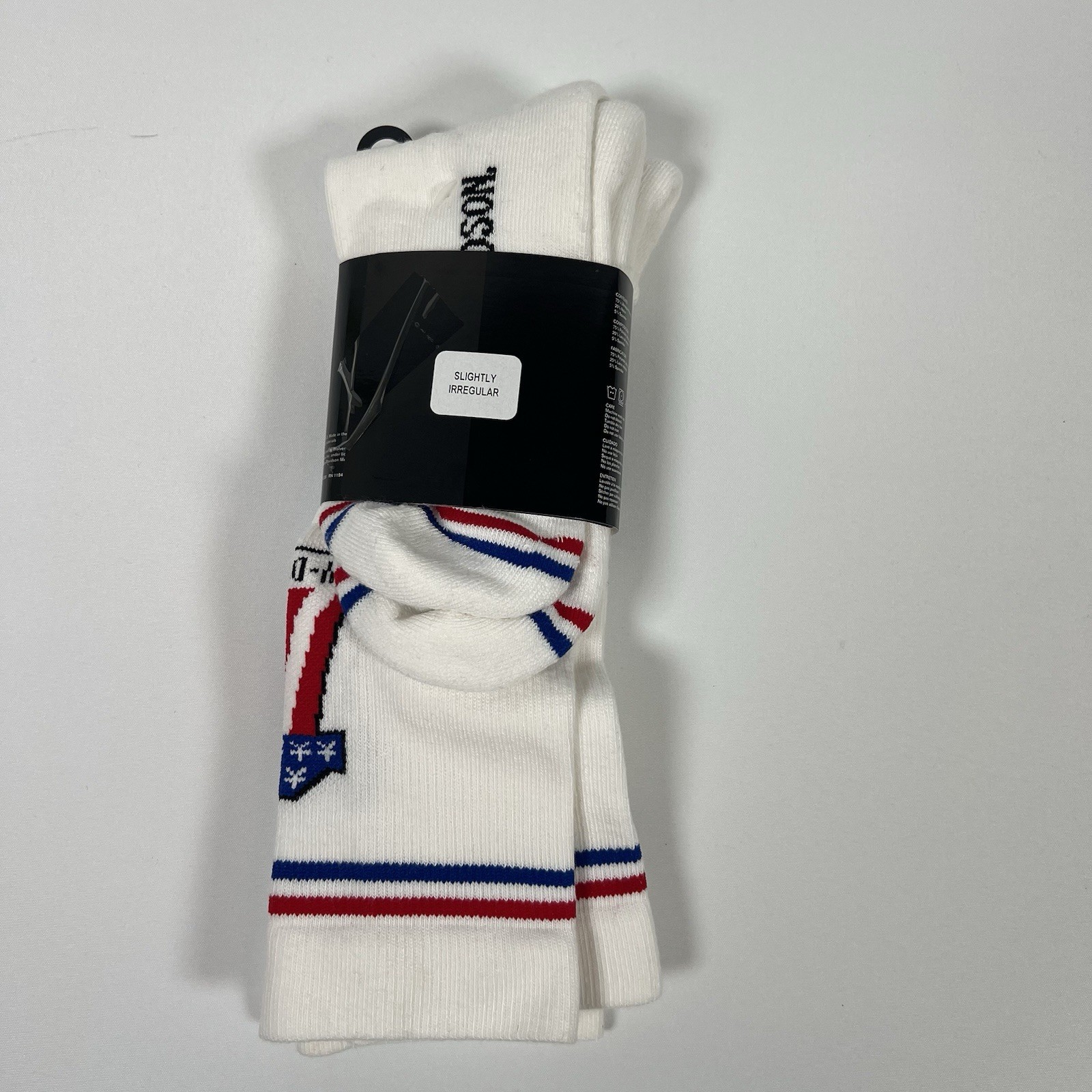 Harley Davidson Socks, Men’s Large, 2 Pair NEW! Made In USA White HD #1 Logo