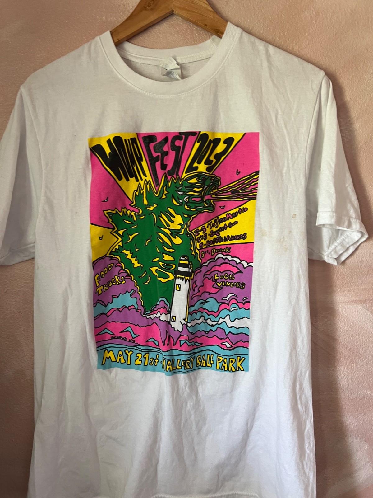 Womp Fest 2023 T Shirt Haller Ball Park Psychedelic Graphic Festival Tee