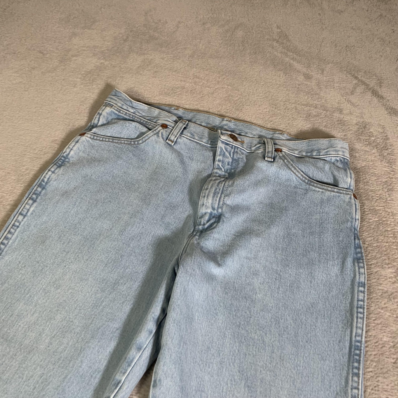 Vintage Wrangler 936GBH Jeans Mens 34×30 (Tag 35×30) Blue Light Wash Straight