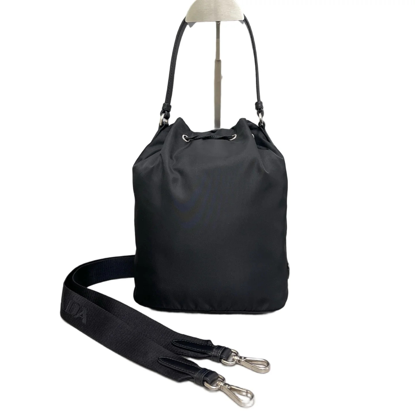 Prada Bucket Black Tessuto Nylon (kc052926a7r)