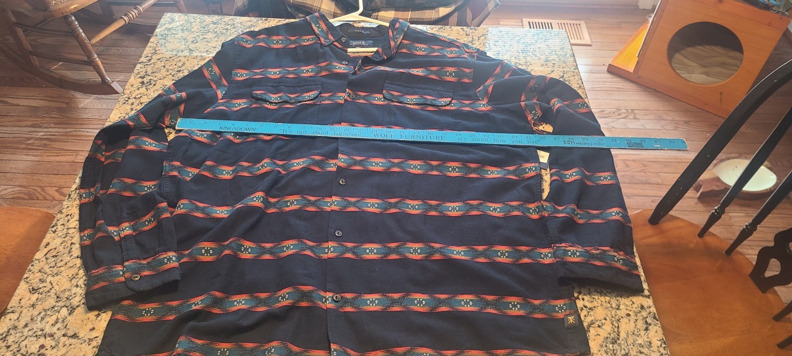 Roark Revival Cassidy Shirt Mens XXL Blue NWT