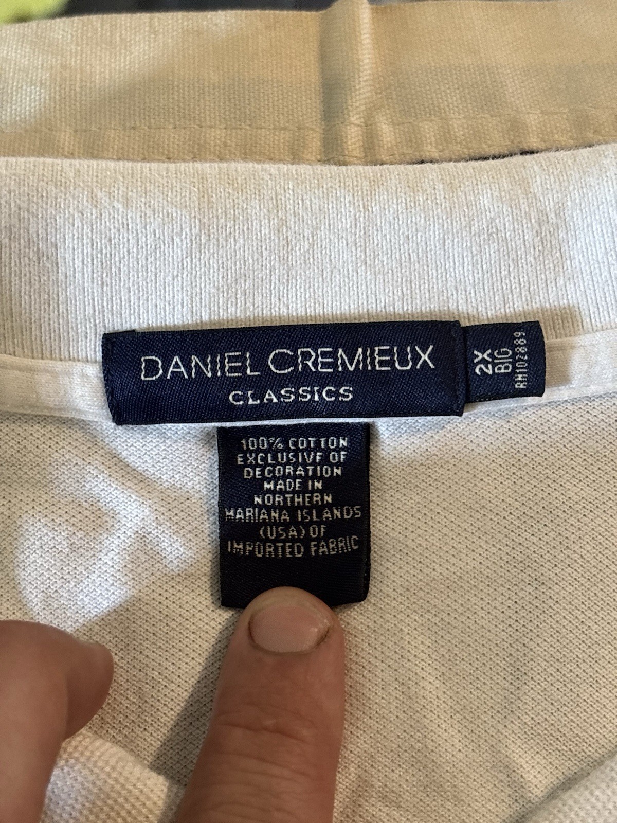 Daniel Cremieux Classics Blue Short Sleeve Polo XXL