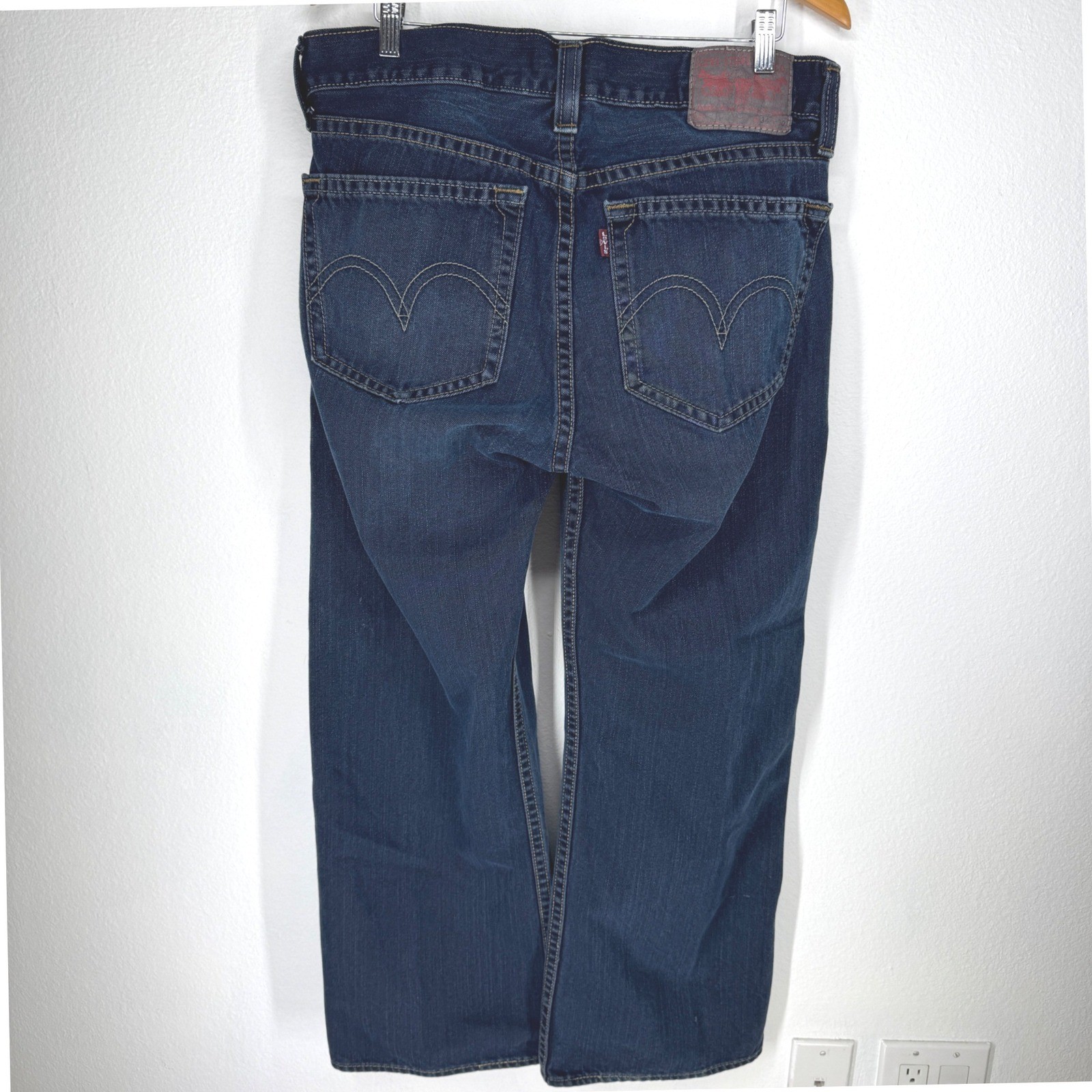 Levis Type 1 Real Loose Jeans Mens 34×30 Dark Wash Baggy Wide Leg Denim Vintage