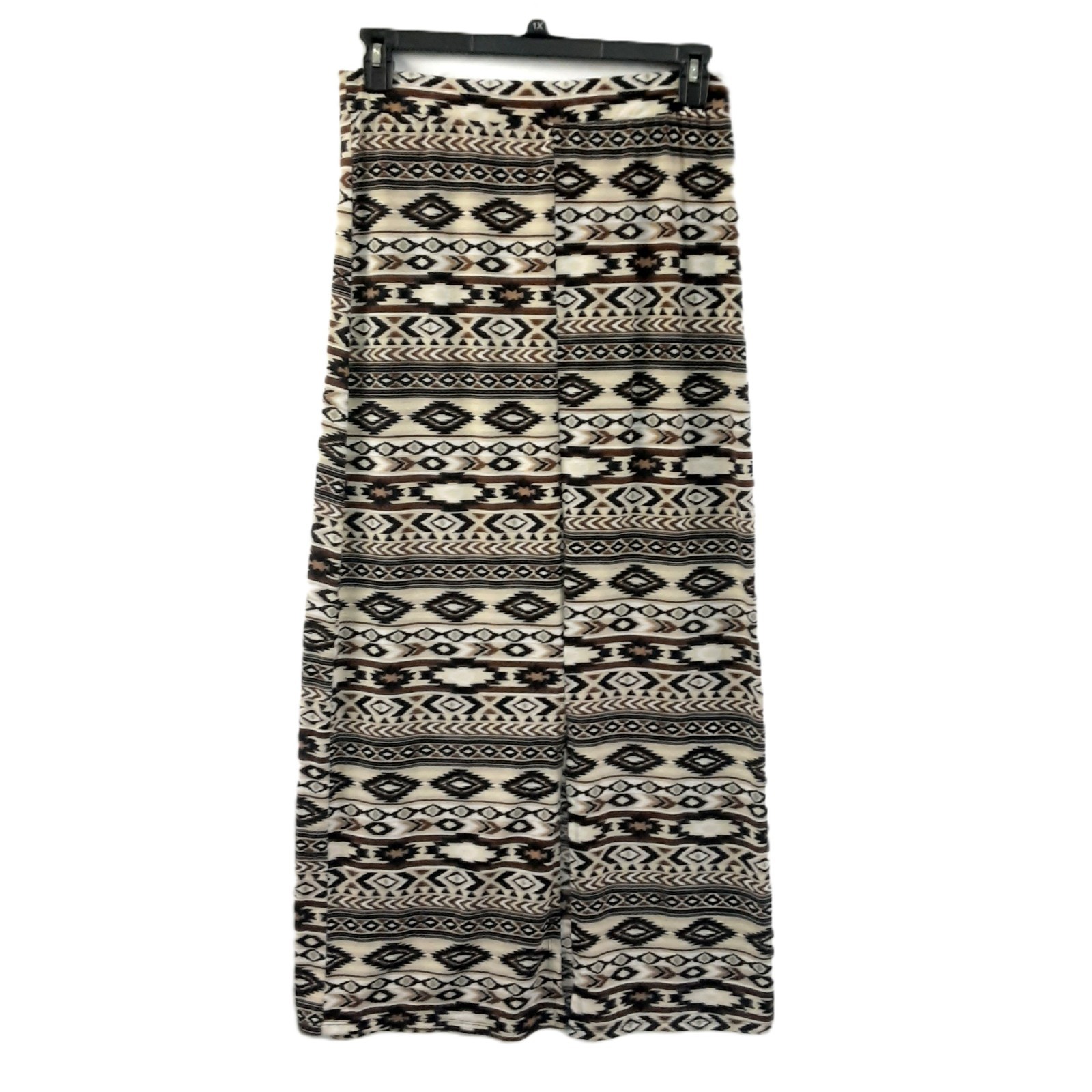 Bobbie Brooks Long Skirt Size LG pullon Boho Aztec Vent Waist 30inch Length 40in