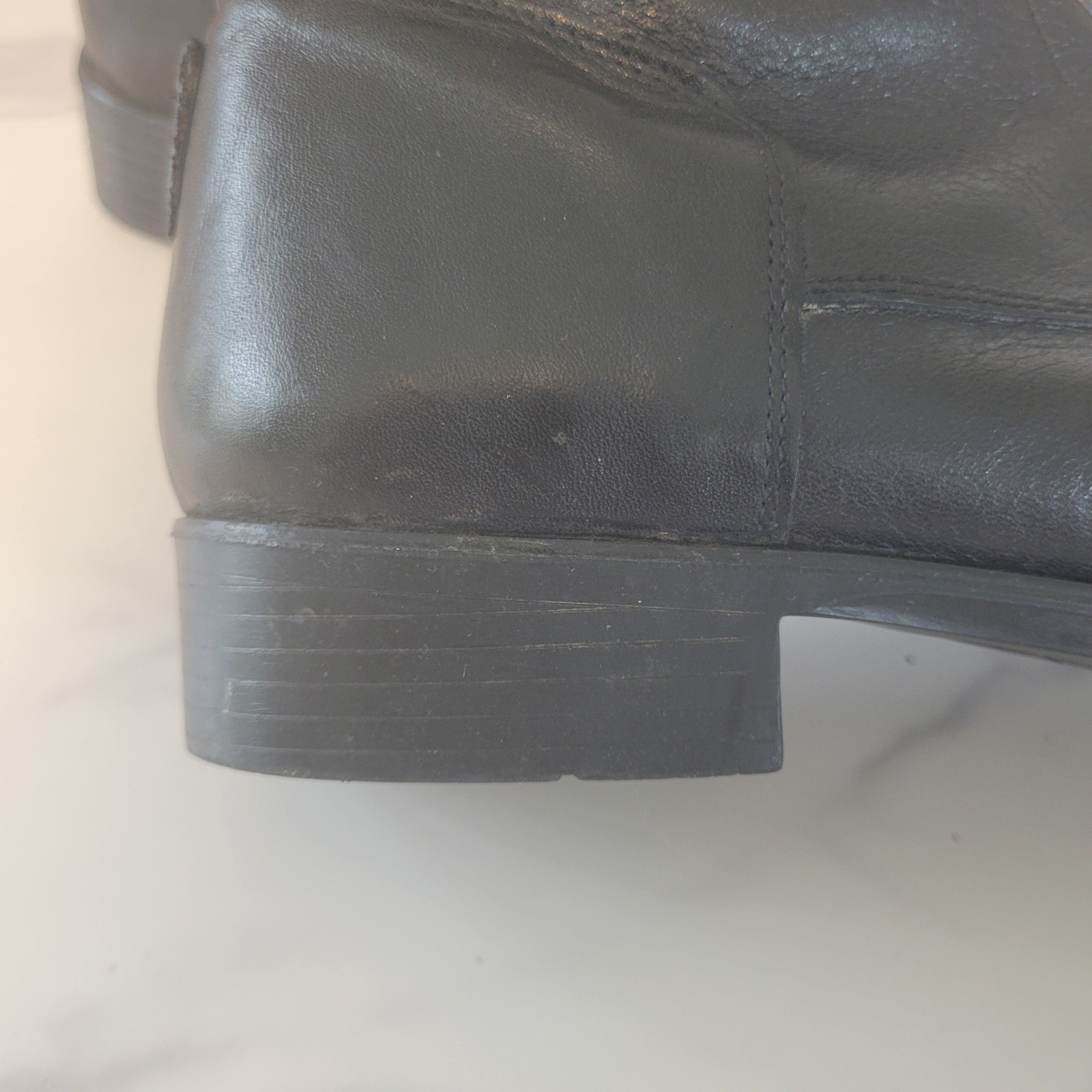 On Course By Frelonic Equestrian Brown Leather Cap Toe Ankle Riding Boots Sz 9