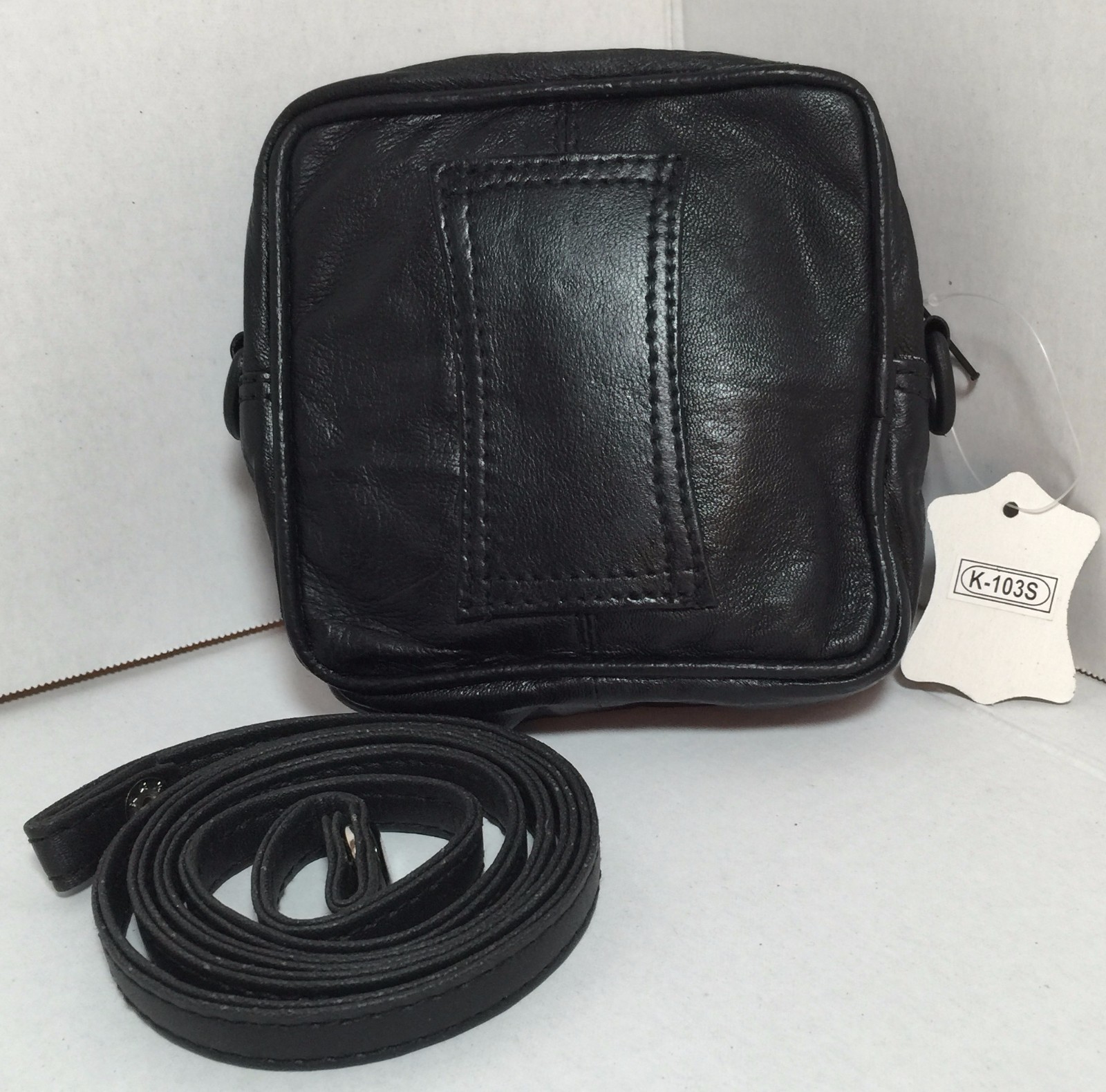 New Men/Women genuine Leather Messenger/Shoulder Bag Cross body belt Pack Small