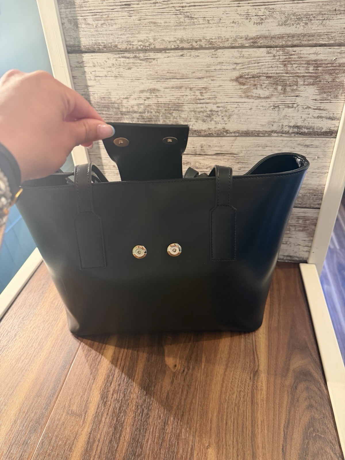 Valentino Black Leather Purse