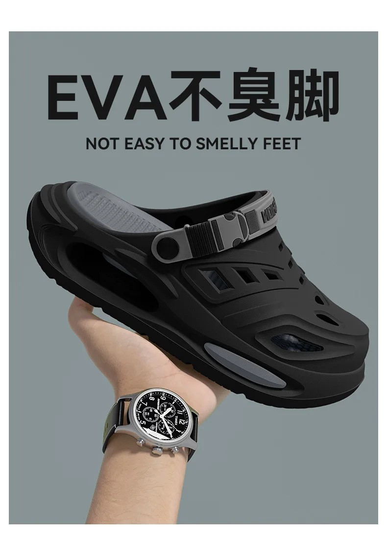Men Women Summer Clogs Arch Support Breathable Anti-Slip Thick Soft Sole Slipper