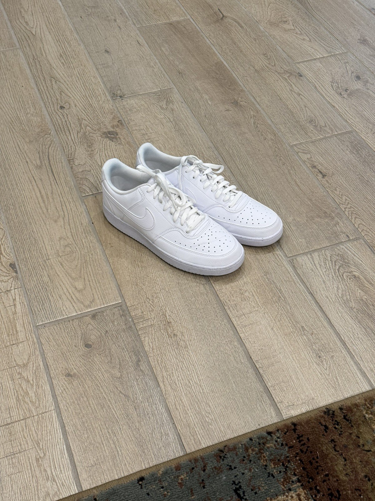 Size 11.5 – Nike Court Vision Next Nature Low Triple White