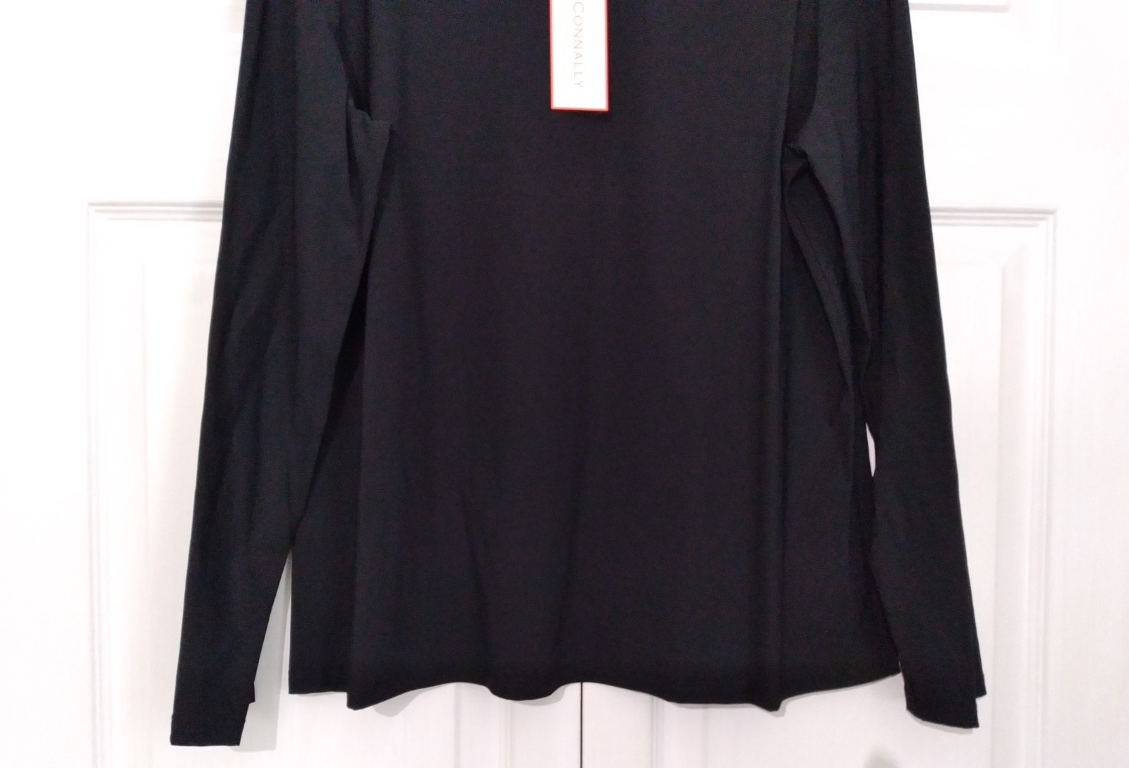 NEW Jude Connally Landon Top Lightweight Jude Cloth Black L/S Size XL $128 NWT