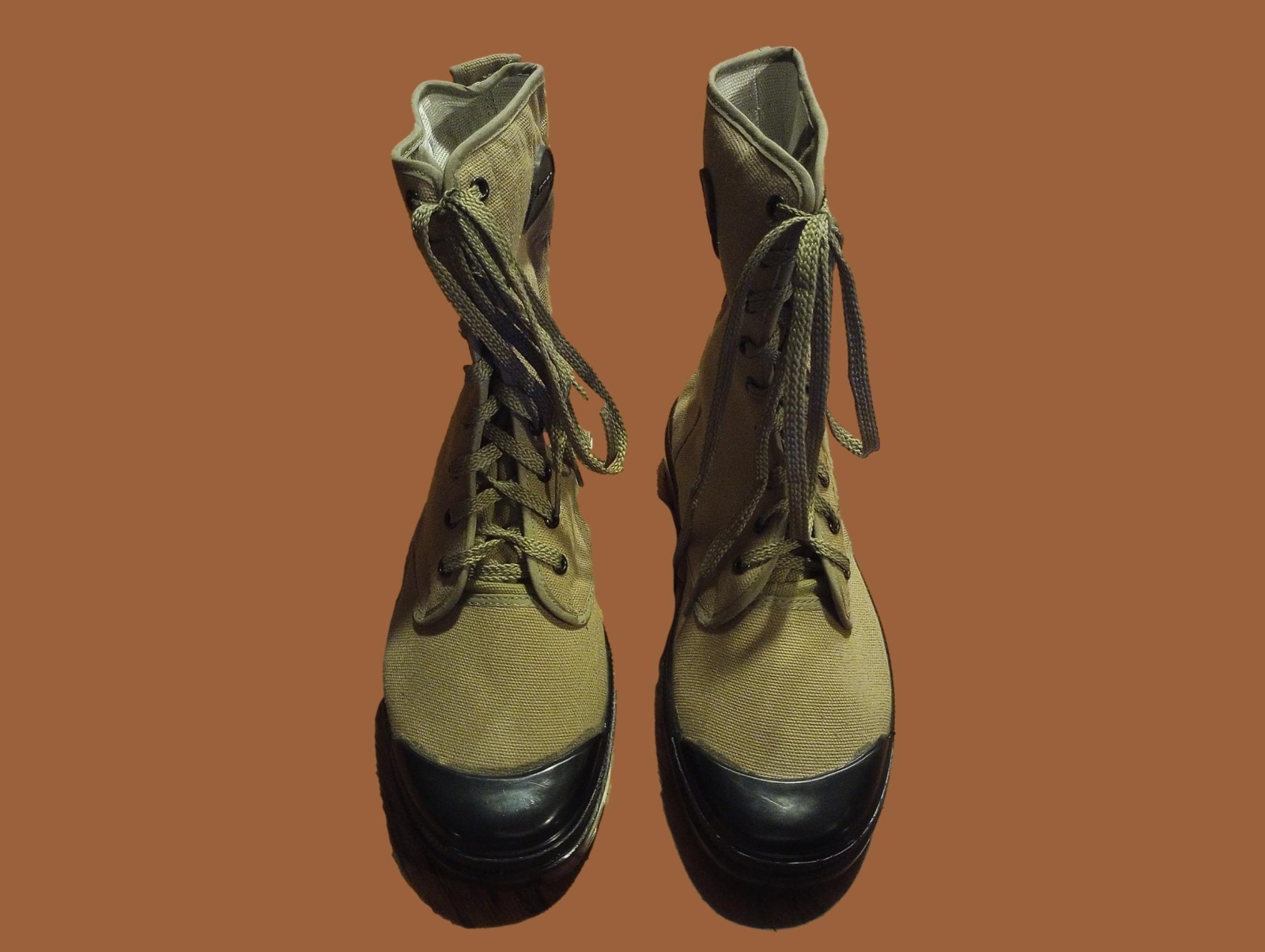 FRENCH STYLE JUNGLE COMBAT BOOT CANVAS COMMANDO SIZE 13