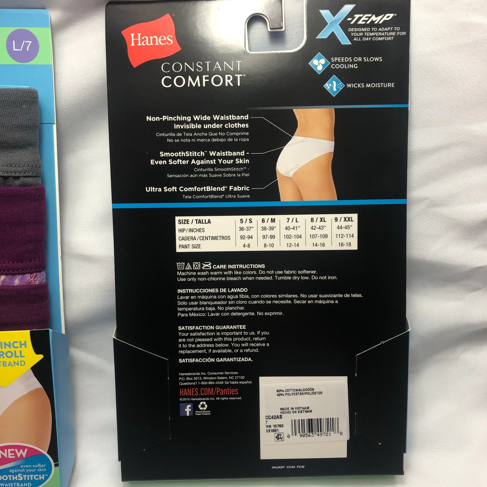 Hanes Xtemp Constant Comfort Bikini 3-Pack, Assorted Colors
