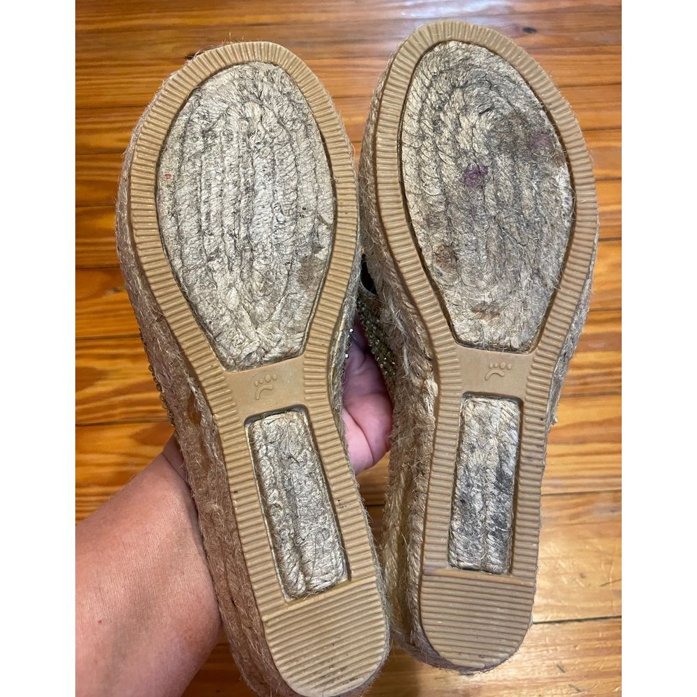 Baretraps Gold Espadrilles Sandals for Women Size 6.5