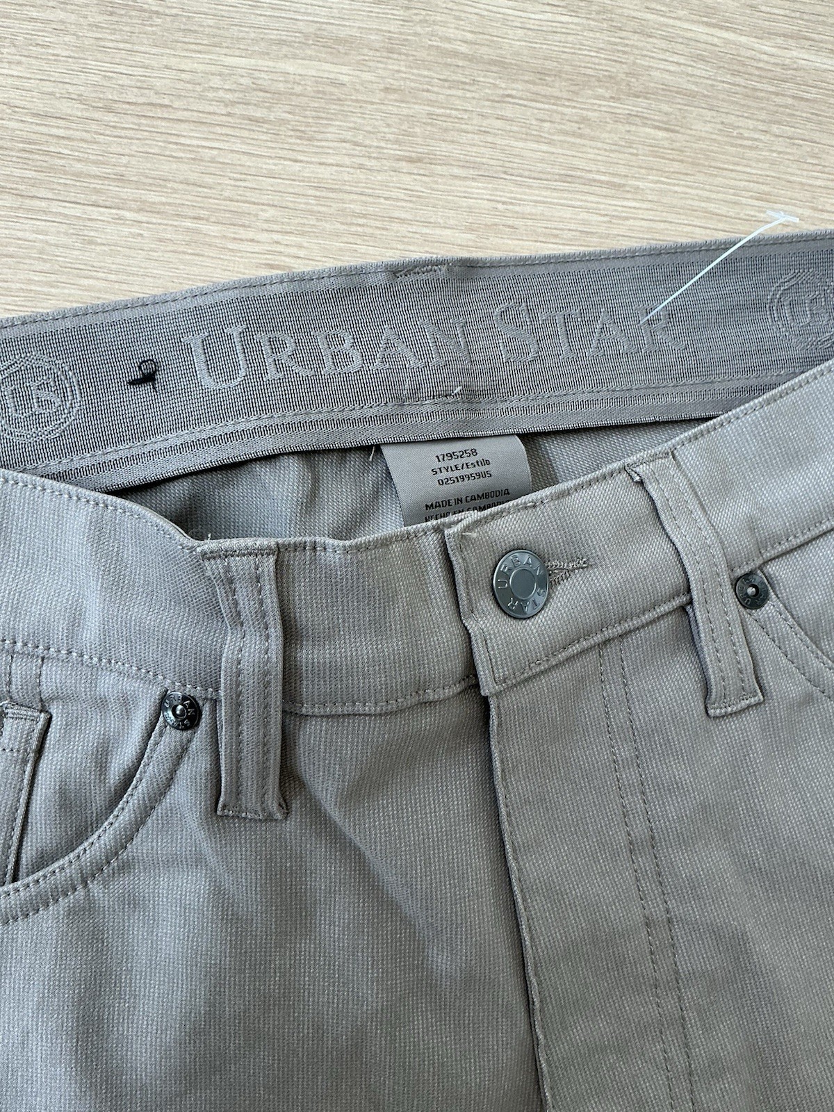 Urban Star Men’s Stretch 5 Pocket Pant Tan 30×29