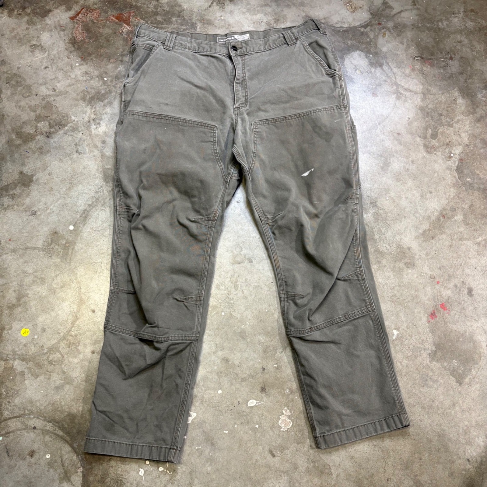 Carhartt 102802-217 Relaxed Fit Double Knee Work Pants Tarmac 40×32 Mens