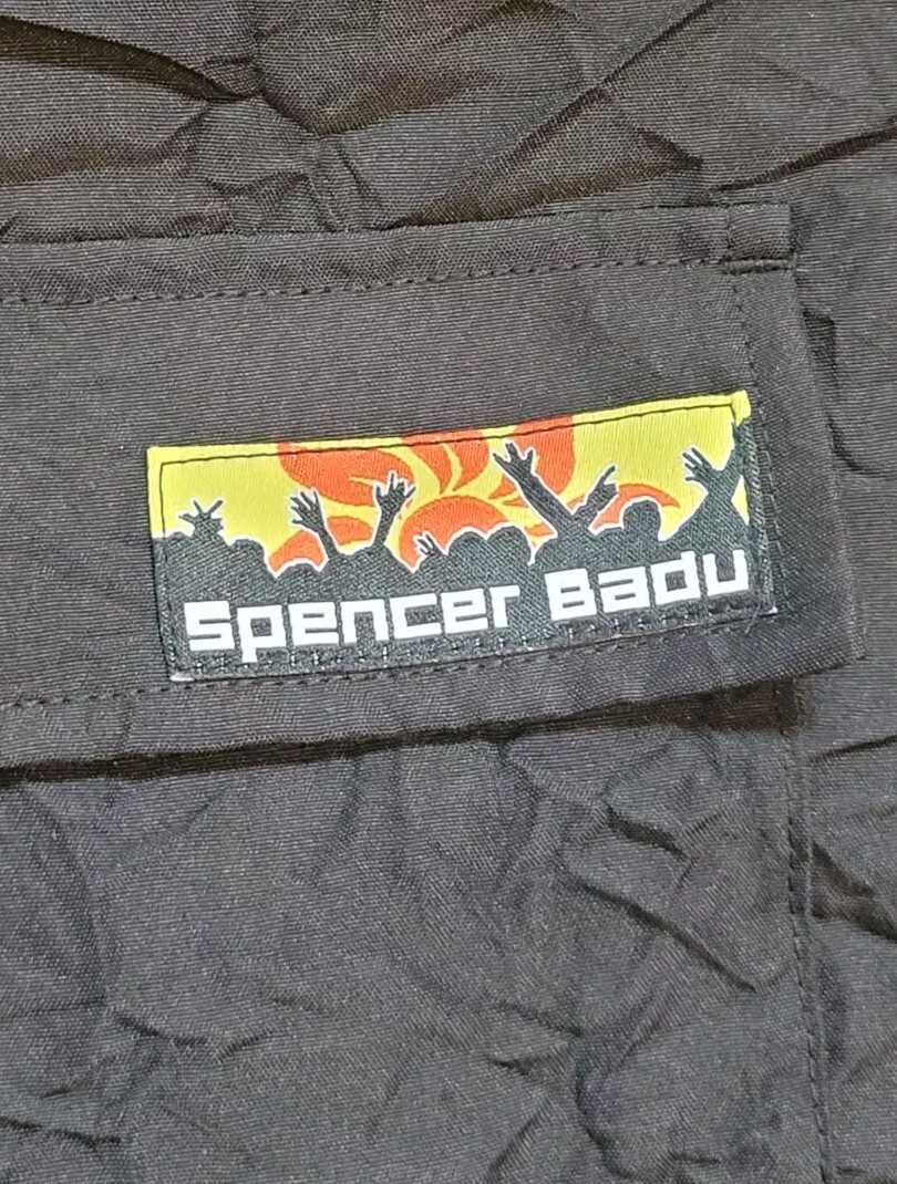 Spencer Badu Parachute Pants Black SBUSS24WTR31 Large Brand New/Free Shipping!!