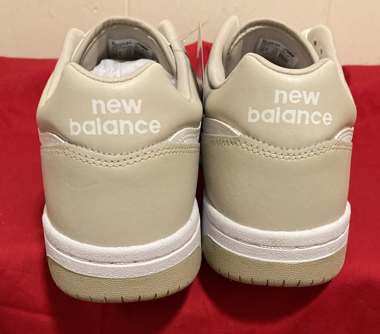 New Balance 480 BB480LBB Men’s 12 Moonbeam Beige White Sneakers New No Box