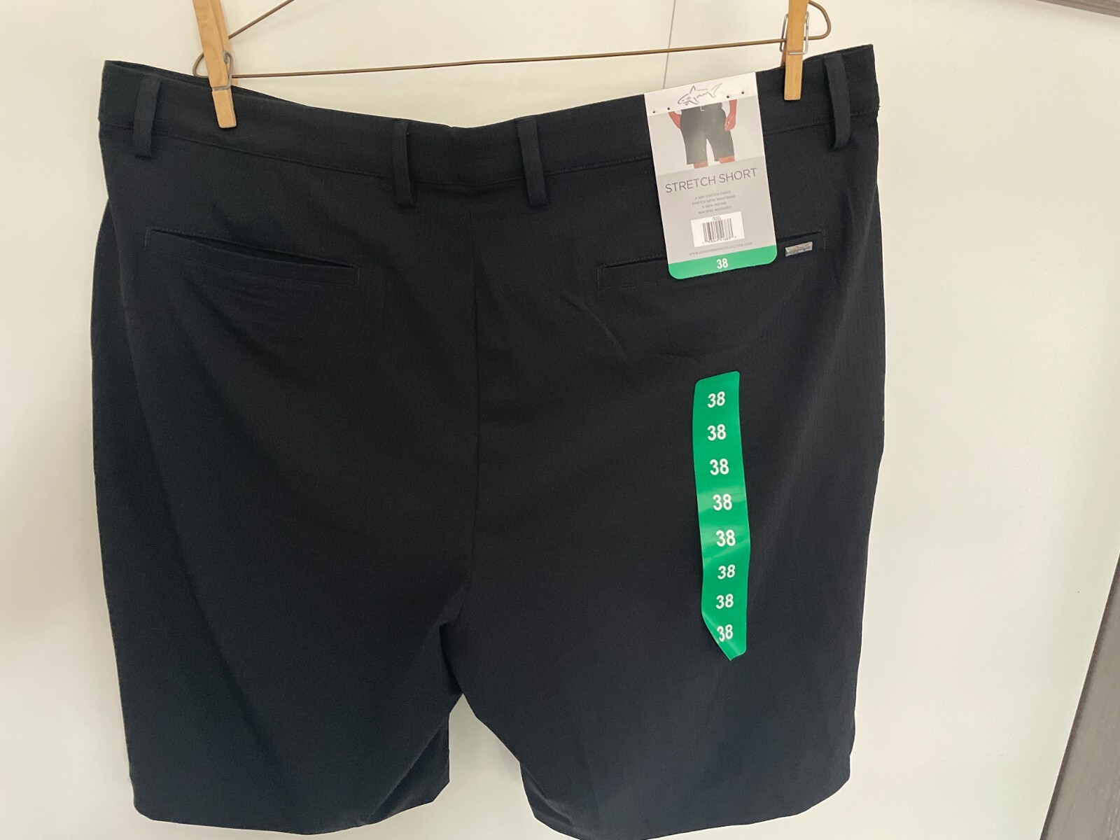 Greg Norman Men’s 4 Way Stretch Shorts Navy Blue Black Grey 36 38 40 In 8.5-9″
