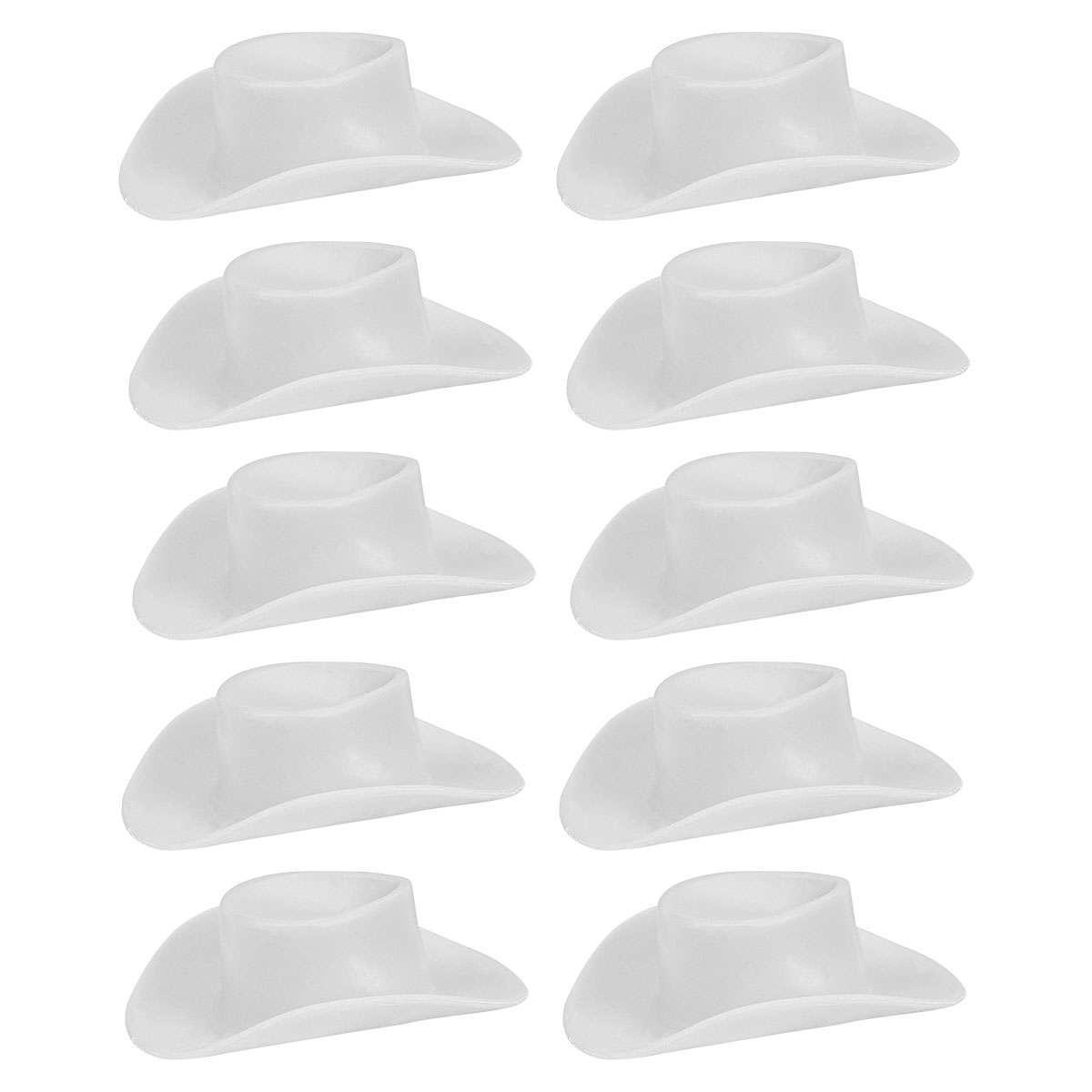 10/30 Plastic Mini Hat Western Cowboy Cowgirl Cute Miniature Hat for Party Acces