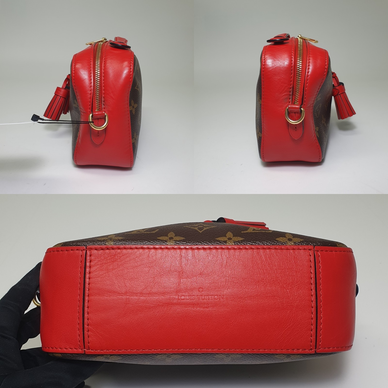 NO TARIFF Authentic Louis Vuitton Red Saintonge M43556 Strap of Other Bag CLA861