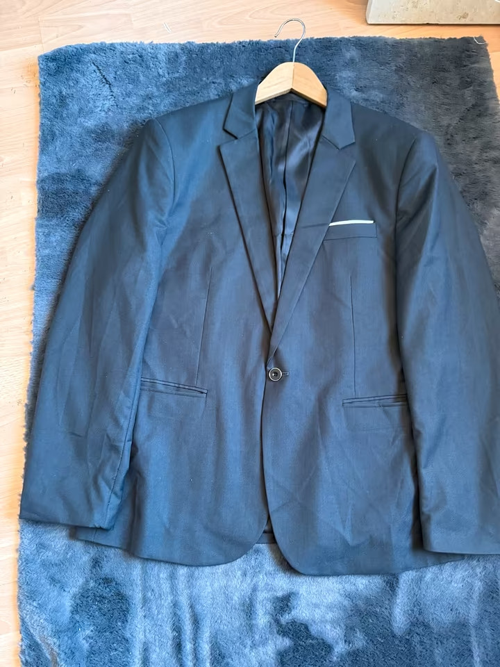 elegant dark blue jacket men