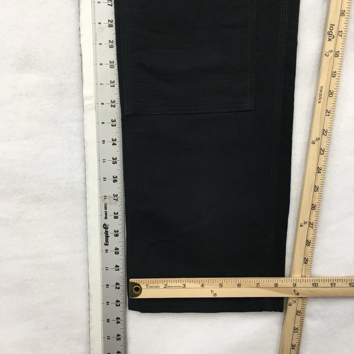 VINTAGE Carhartt B01 BLK Double Knee Logger Pants Black Duck Canvas Mens 30×32